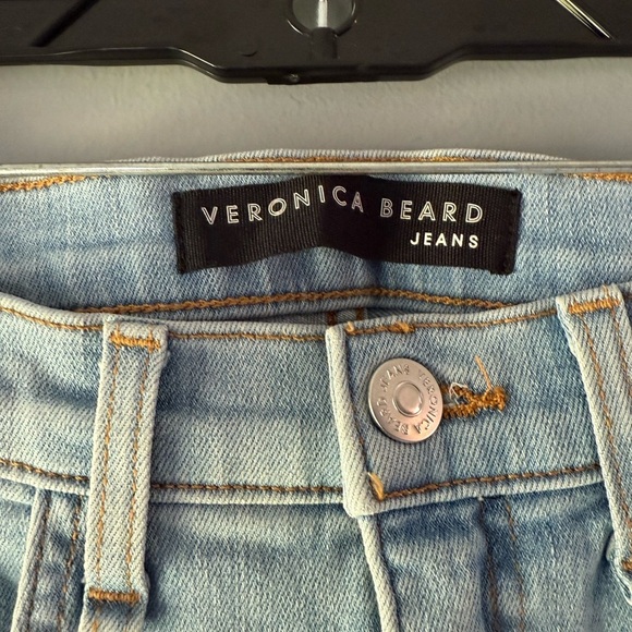 Veronica Beard Tuxedo Stripe 11" Carly Kick Flare Jeans (size 28) - Picture 3 of 8